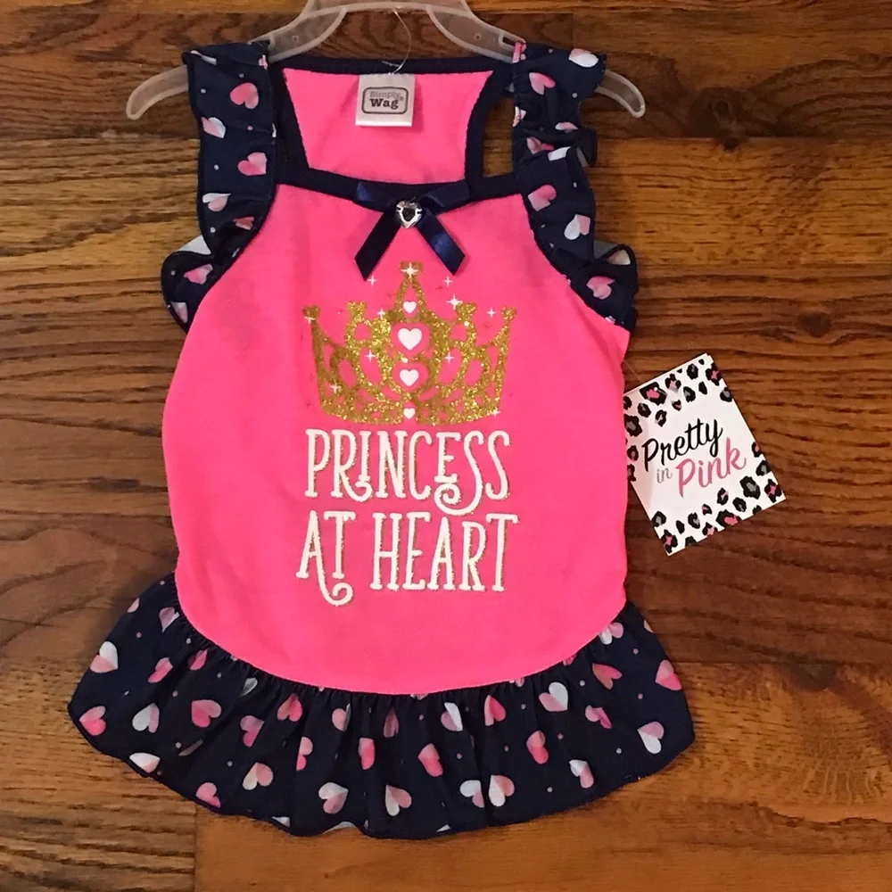 Puppy / Dog / Pet Apparel Princess at Heart Dress NWT 
Crown & Hearts
Medium
Bun - Picture 3 of 14